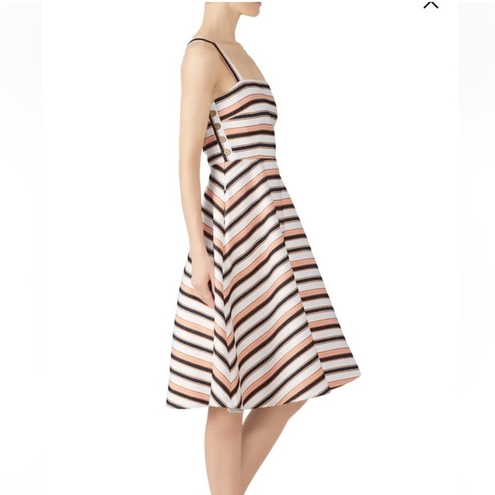 Hutch Tiffany Striped Jacquard Dress 2 - Picture 2 of 8